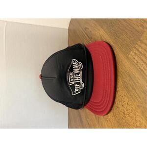Vans Off The Wall Black and Red Mesh Baseball Cap
